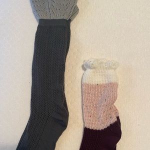 Women’s boot socks with cute toppers